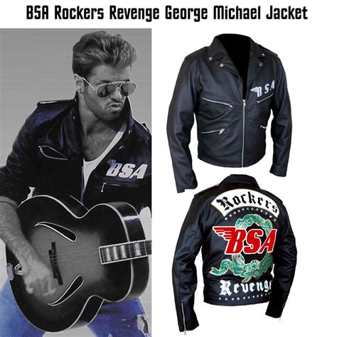 george michael leather jacket replica